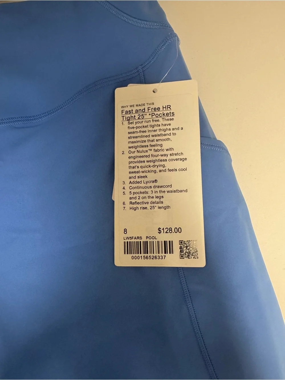 lululemon athletica Pool Blue High-Rise Tight